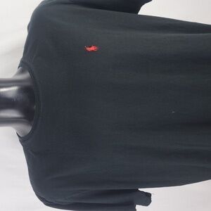 Vintage Y2K Polo by Ralph Lauren XL black & red horsemen casual preppy t-shirt